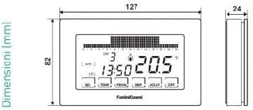 CR180 Touch-Cronothermostat, Wochenprogramm-Betrieb, batterien