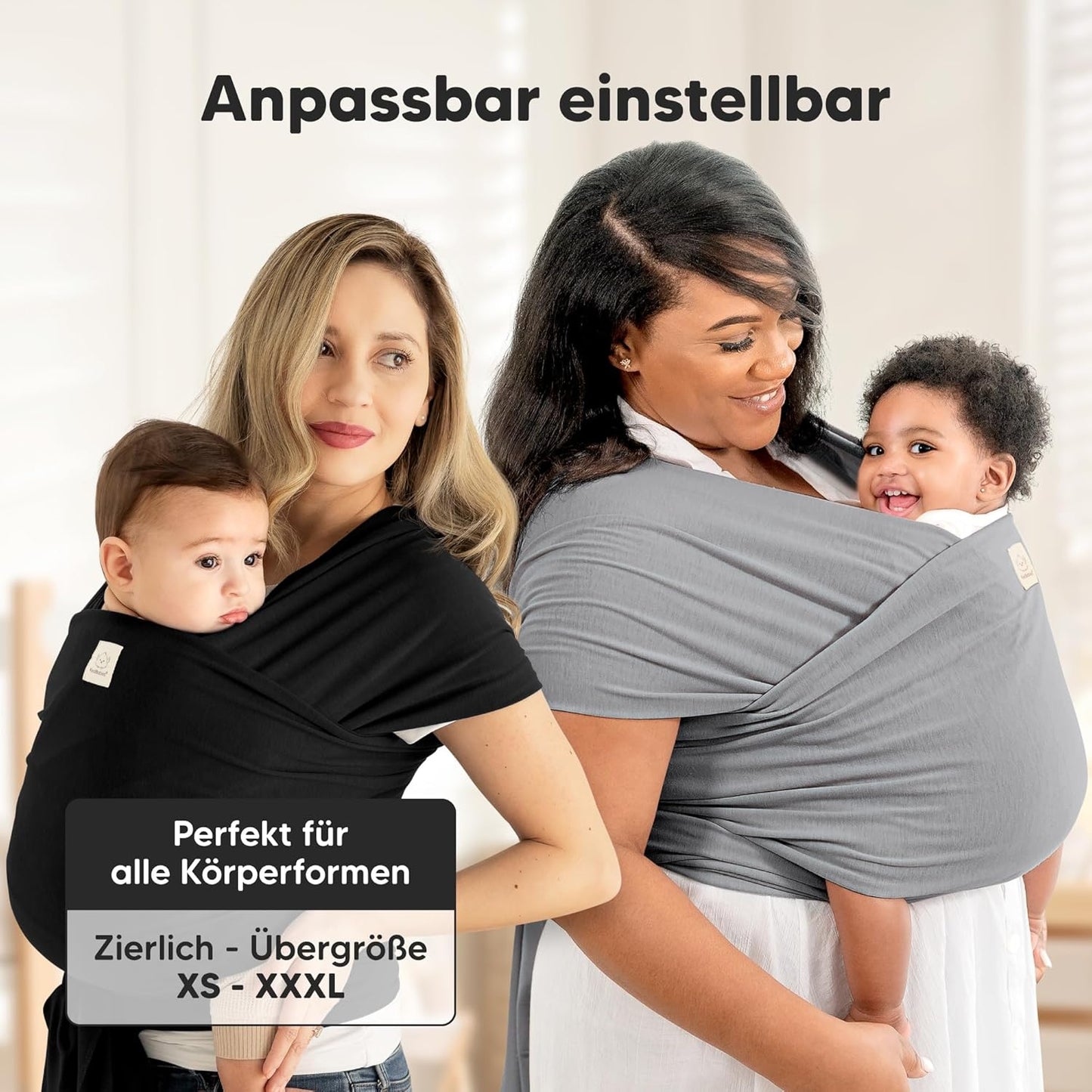 Baby Tragetuch, Einheitsgrösse (1er Pack) Stone Gray