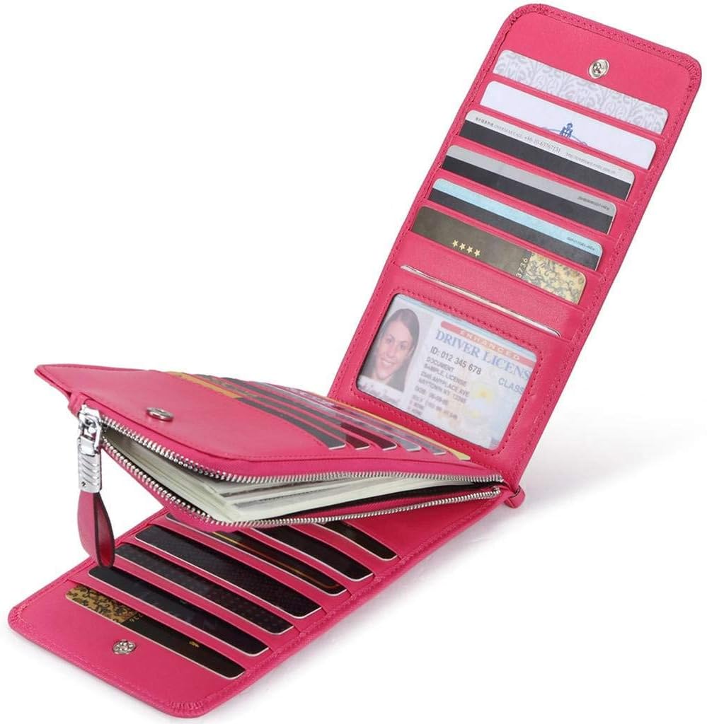 Kreditkartenetui mit RFID-Blocker, Pink