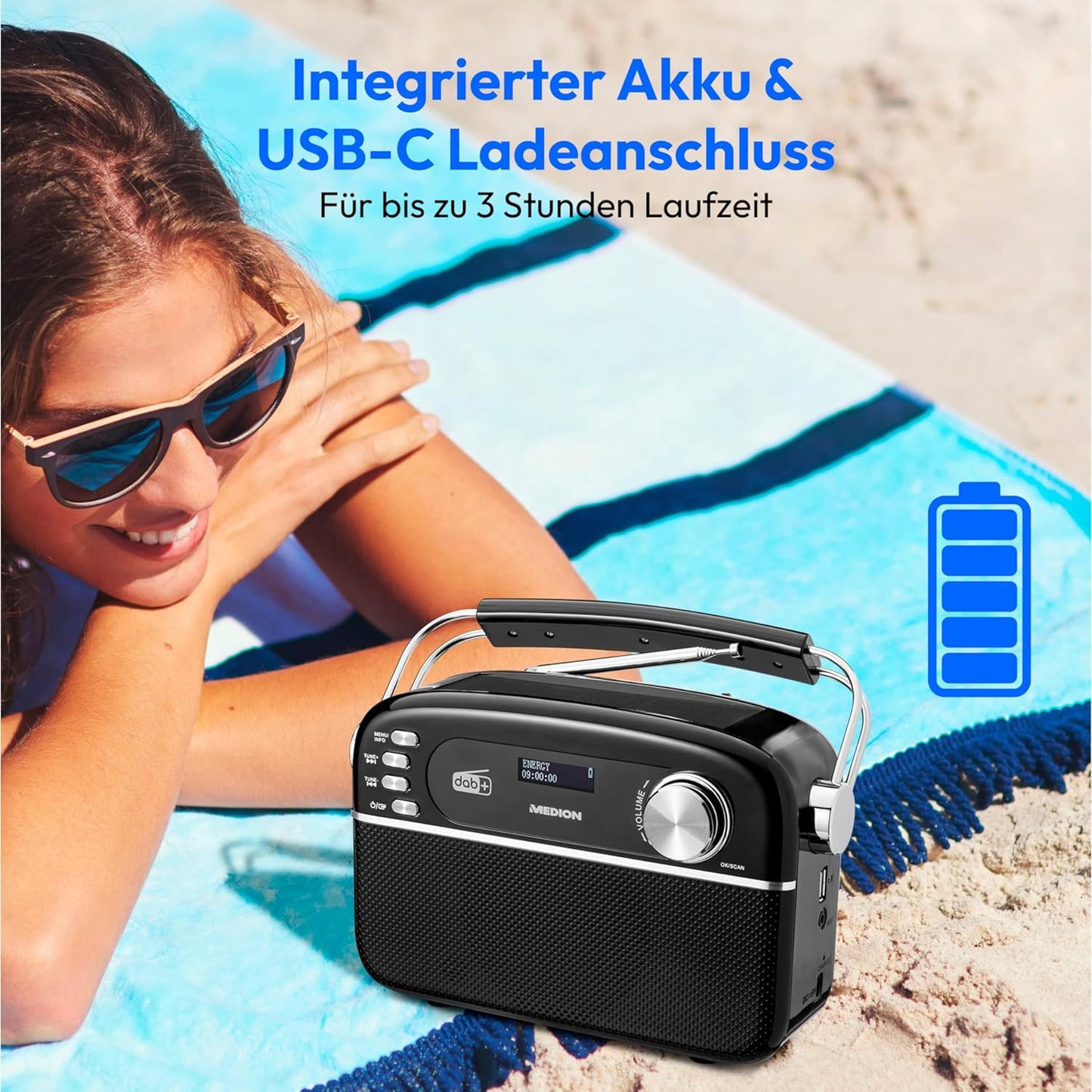 DAB+ Radio LIFE E66809, schwarz
