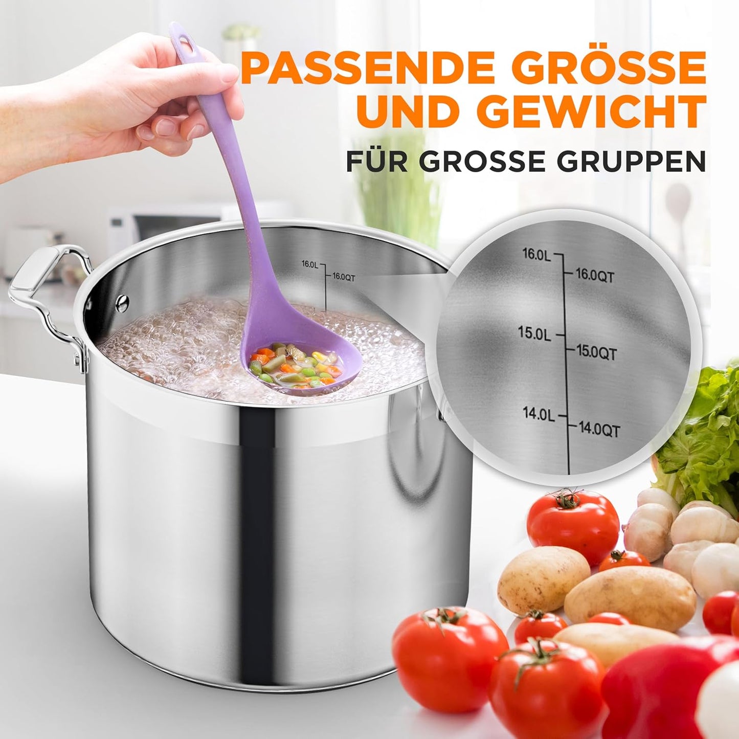 Suppentopf, 15L, 15 Liter