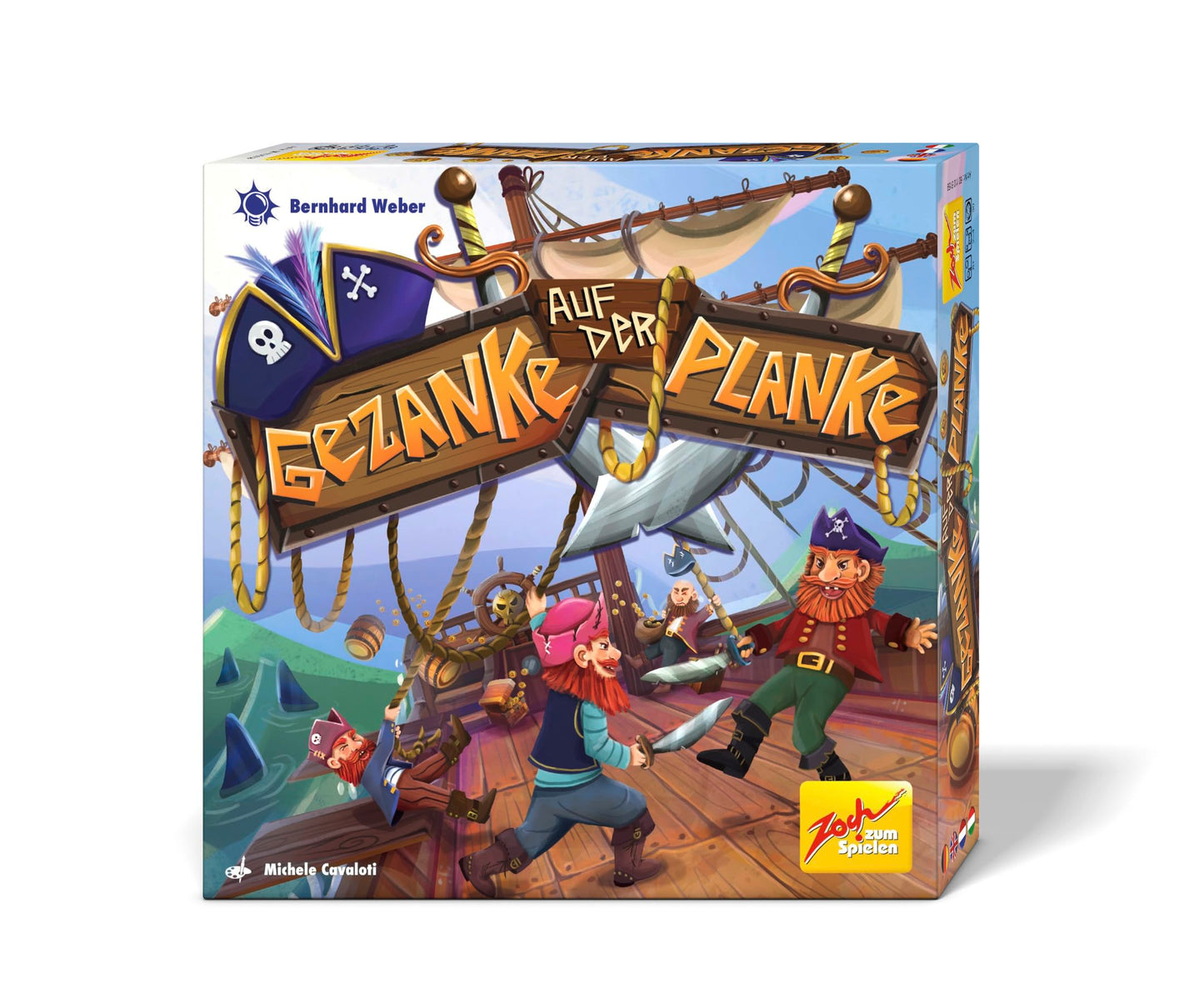 Piratenspiel "Gezanke auf der Planke" (2-4 Spieler)