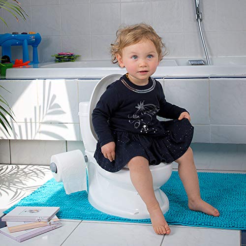 Kindertoilette mit realistischem Design, Weiß