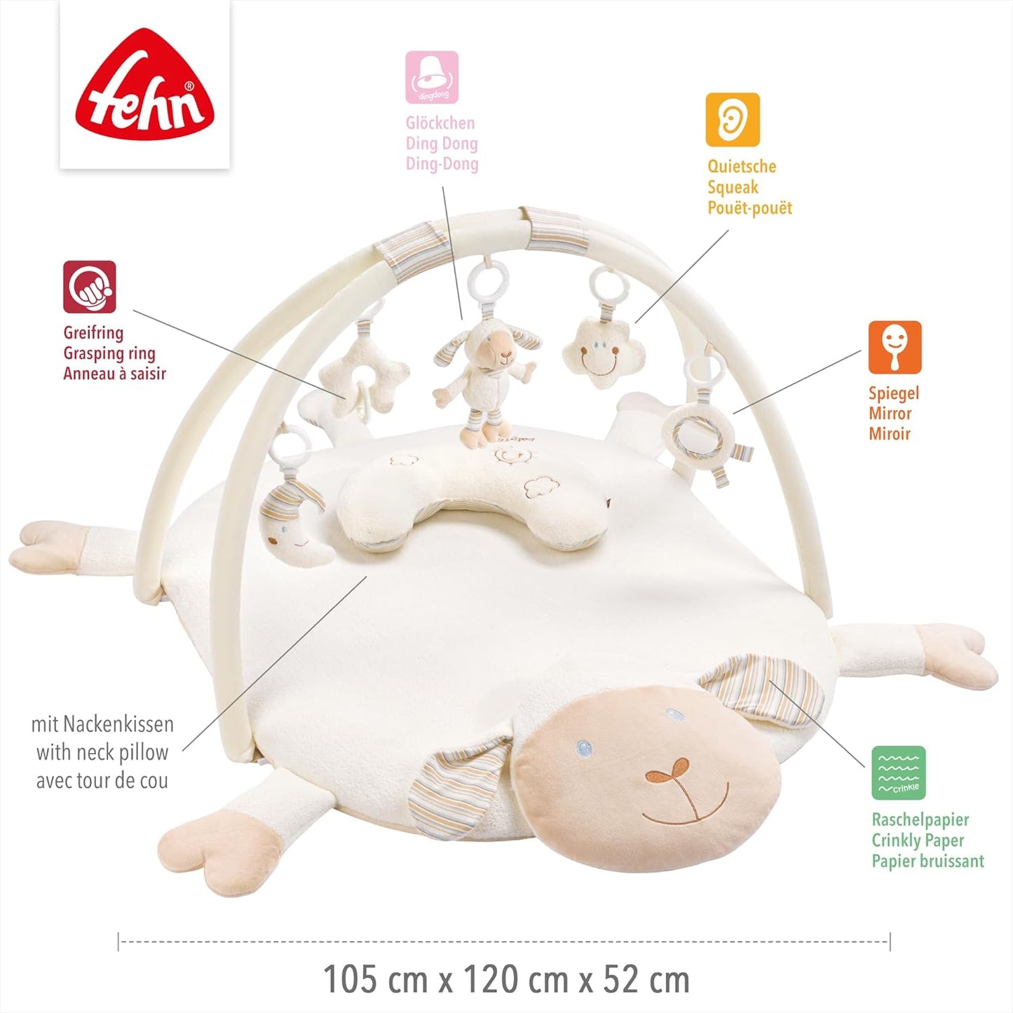 3-D Activity-Decke mit Spielbogen