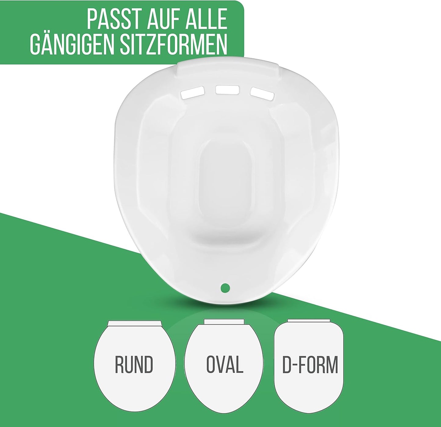 Sitzbadewanne Bidet-Einsatz für Toiletten, Weiss