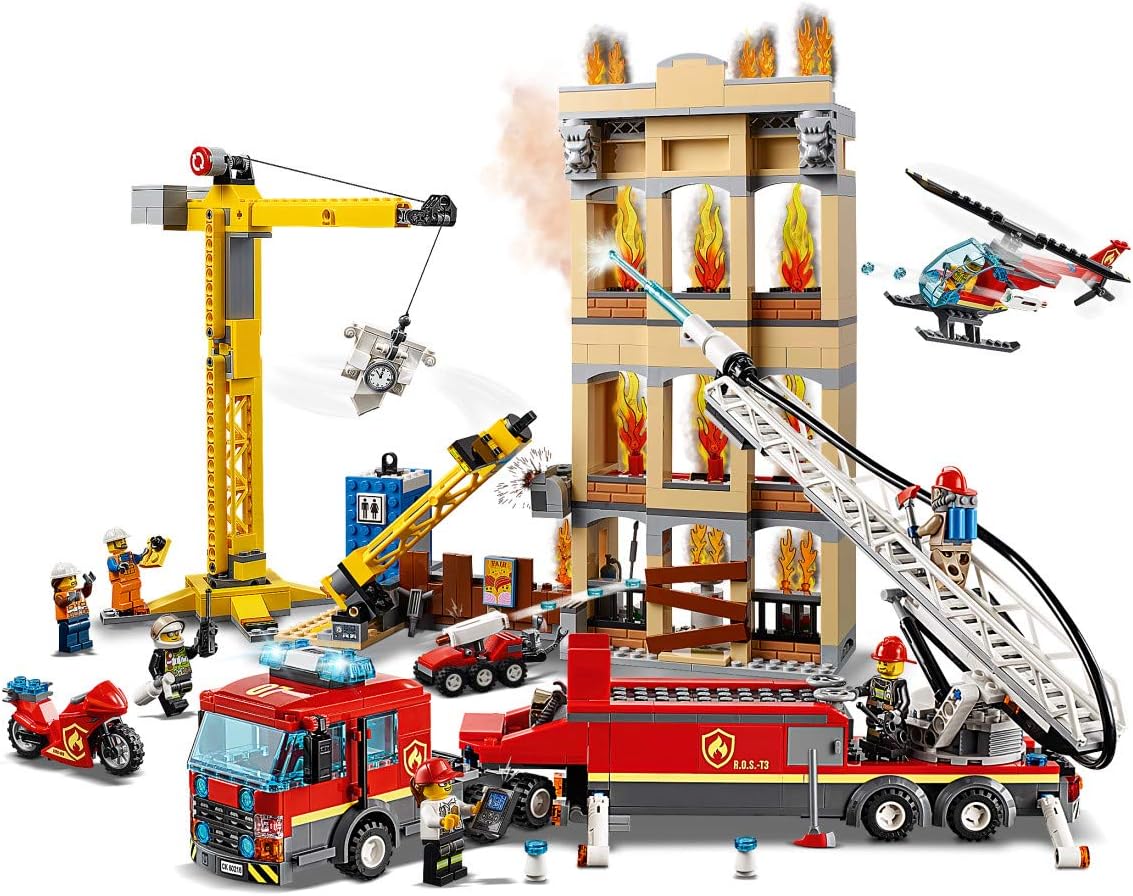 City Feuerwehr-Stadtset mit Licht & Sound