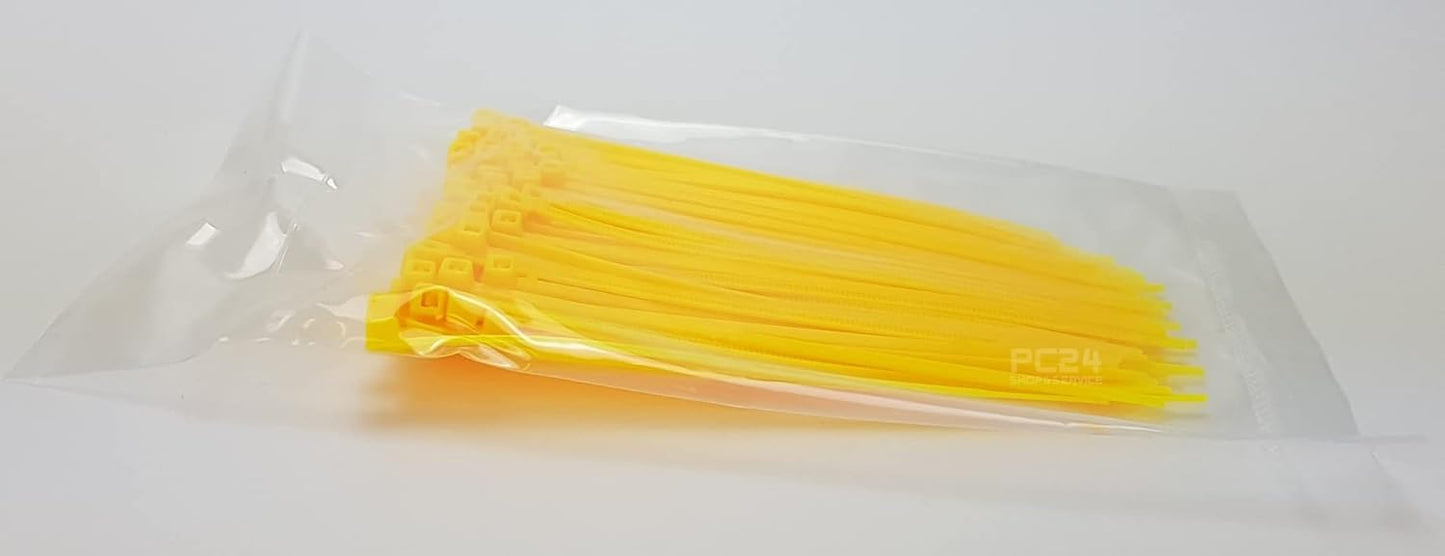 2500 Stück Kabelbinder (100mm), 1. 2500Stck. 2,5 x 100mm (Sparpaket) Gelb