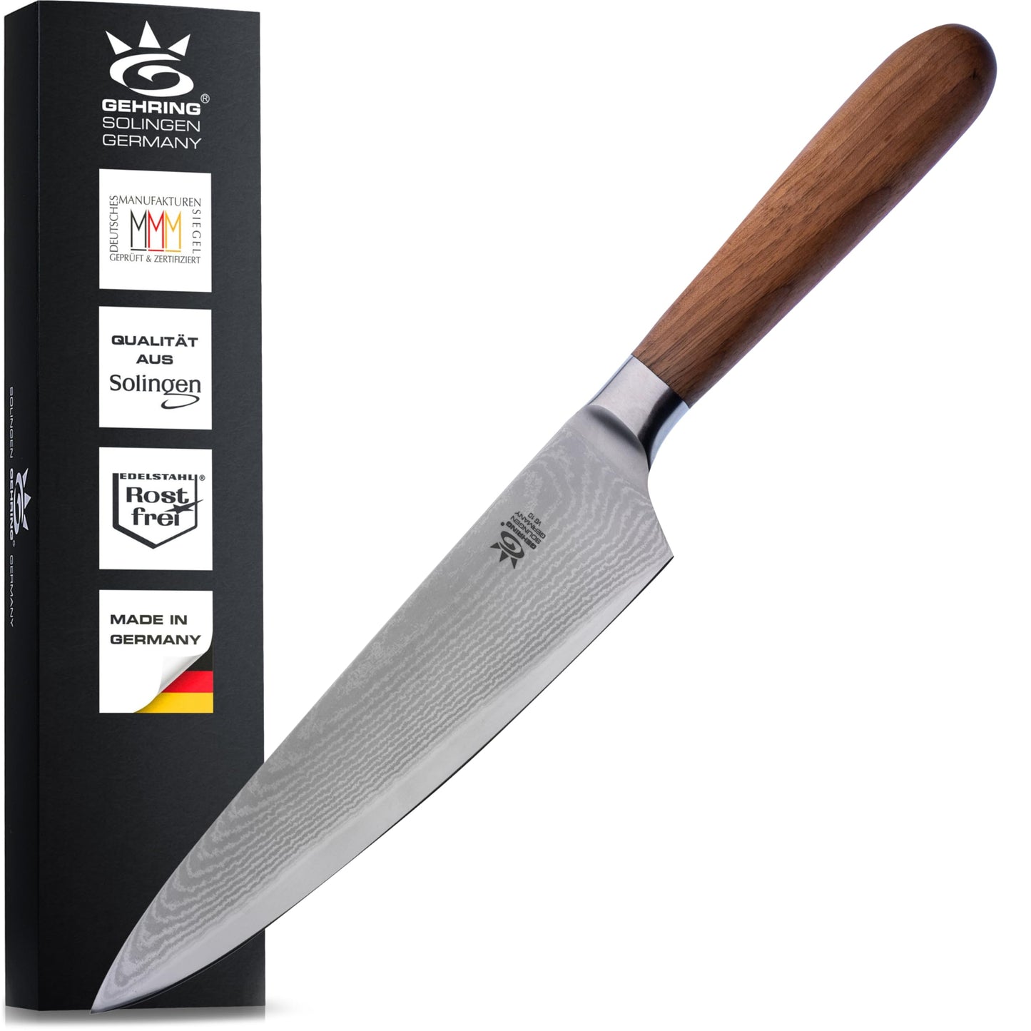 Damast Kochmesser, Koch Messer 20 cm