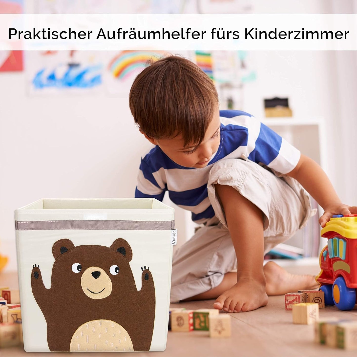 Aufbewahrungskiste für das Kinderzimmer, Henry Honigbär