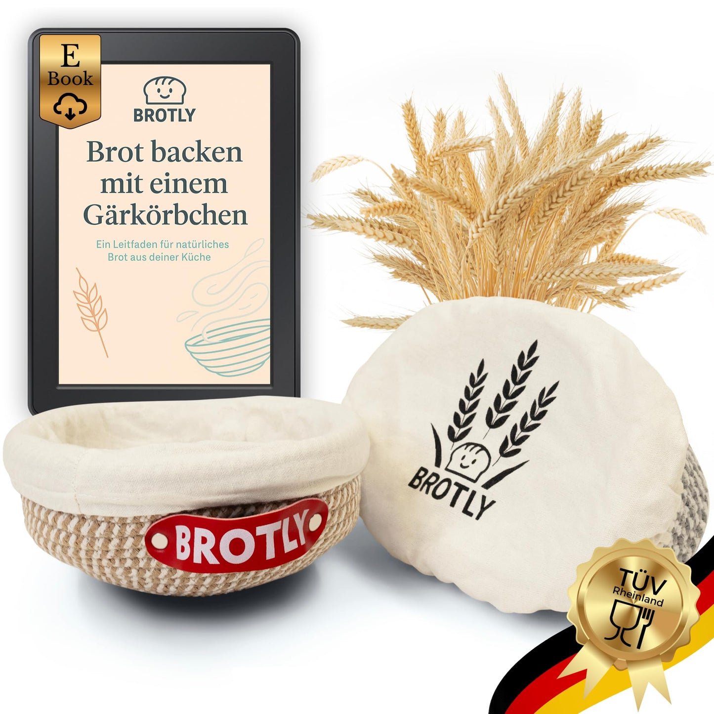 2-teiliges Gärkörbchen-Set