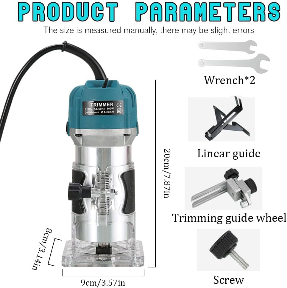 Oberfräse Trimmer-Set
