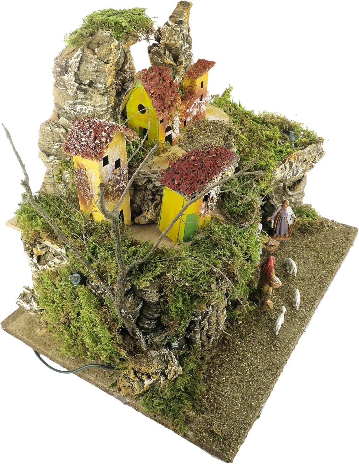Krippendorf-Set mit Figuren und Lichtern