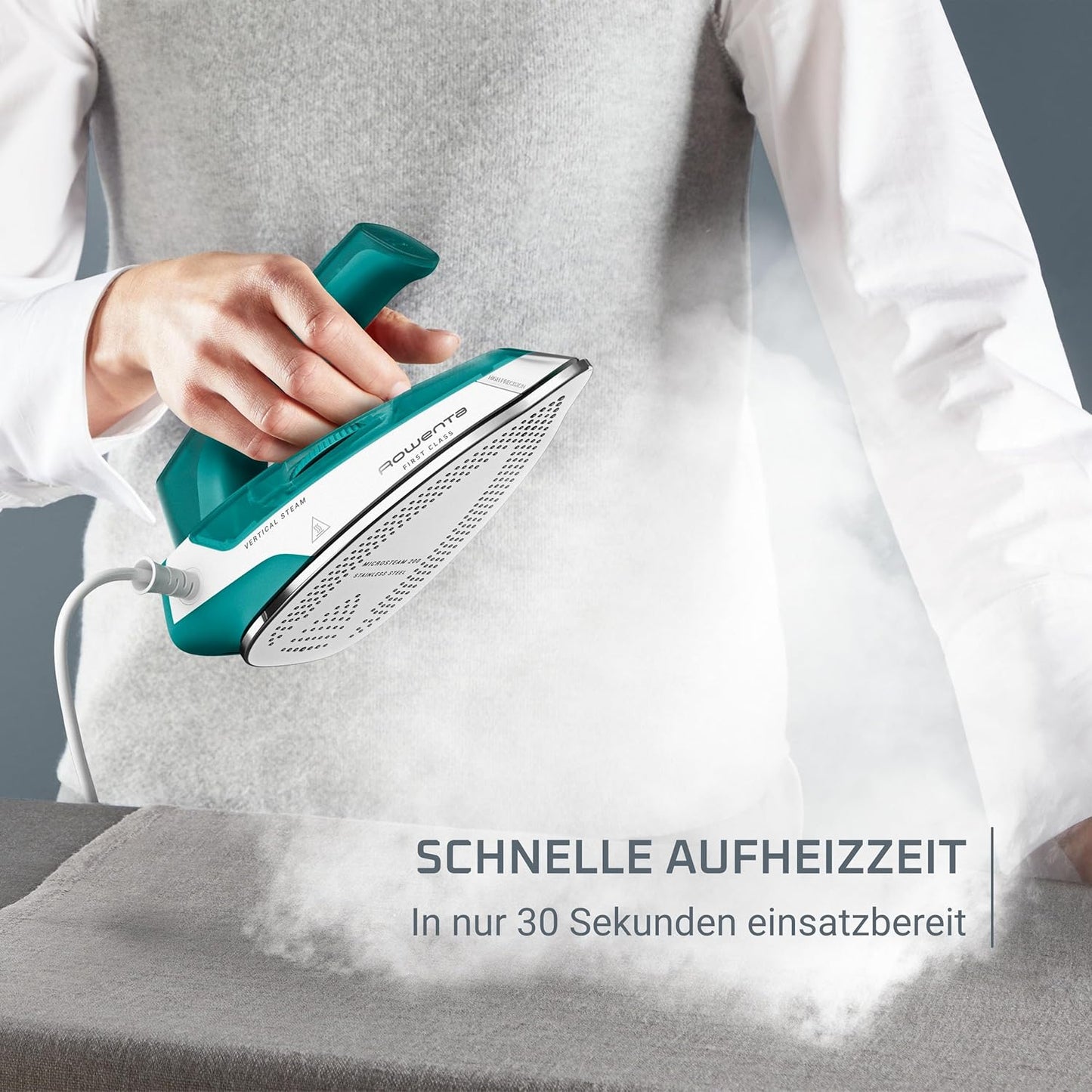 Klappbares Reise-Dampfbügeleisen, Reise / Weiss Petrol