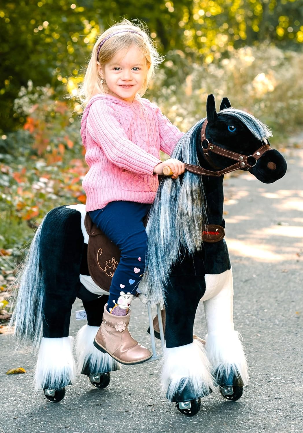 Reitpferd mit Rollen für Kinder (3-6 Jahre), Domino S (3-6 Jahre)