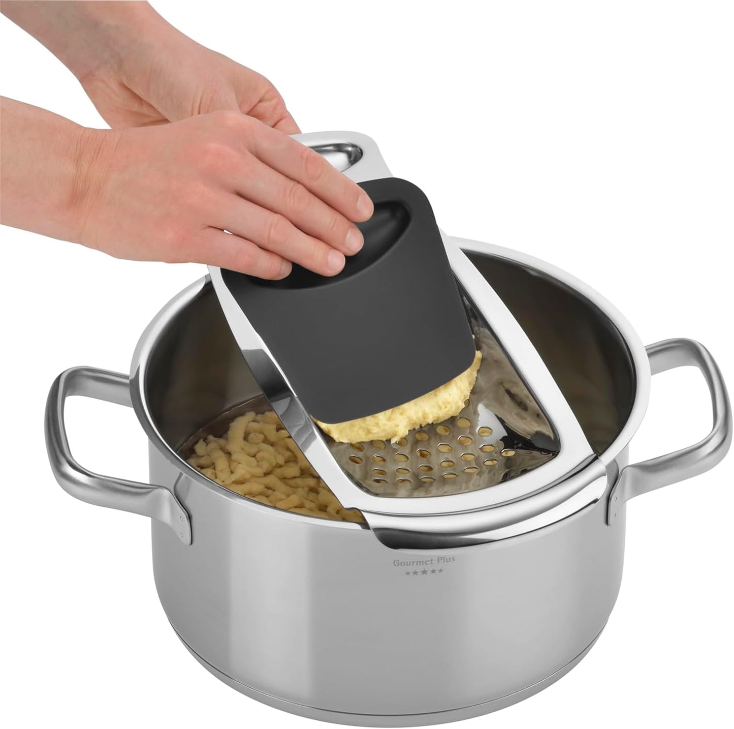 Spätzle-Profi Spätzlereibe mit Teigschaber, Single