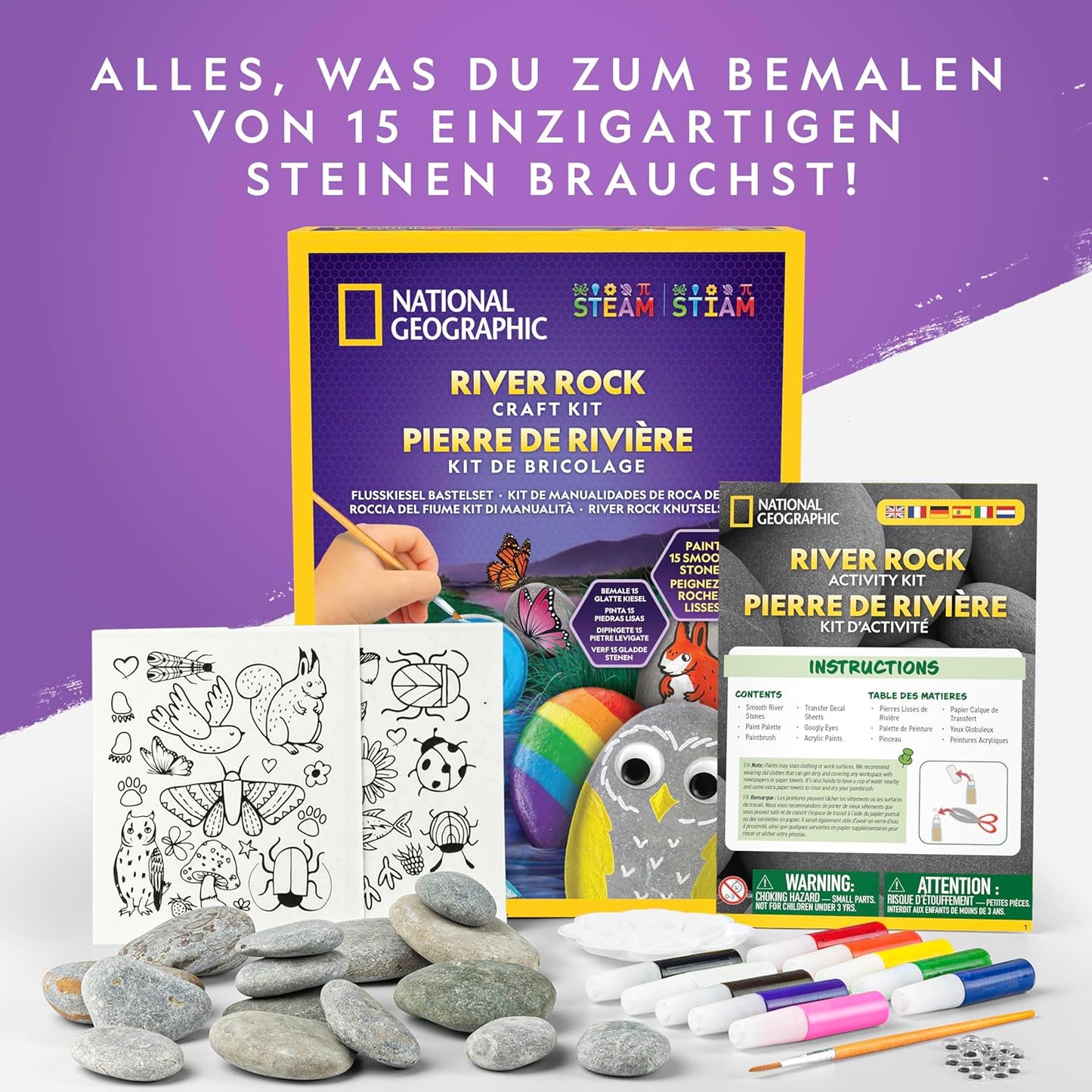Steine Bemalen Set
