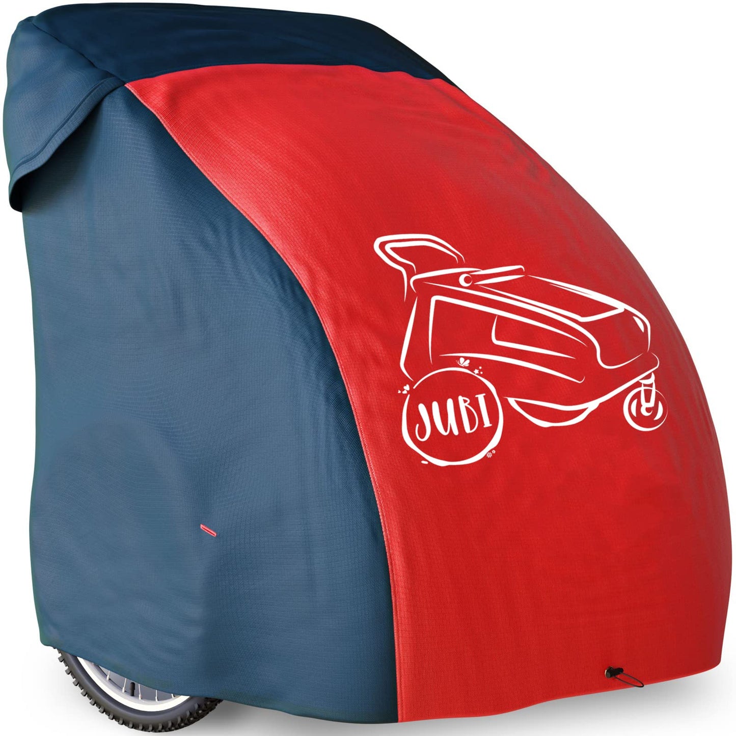 Abdeckung für Veloanhänger, Rot-blau