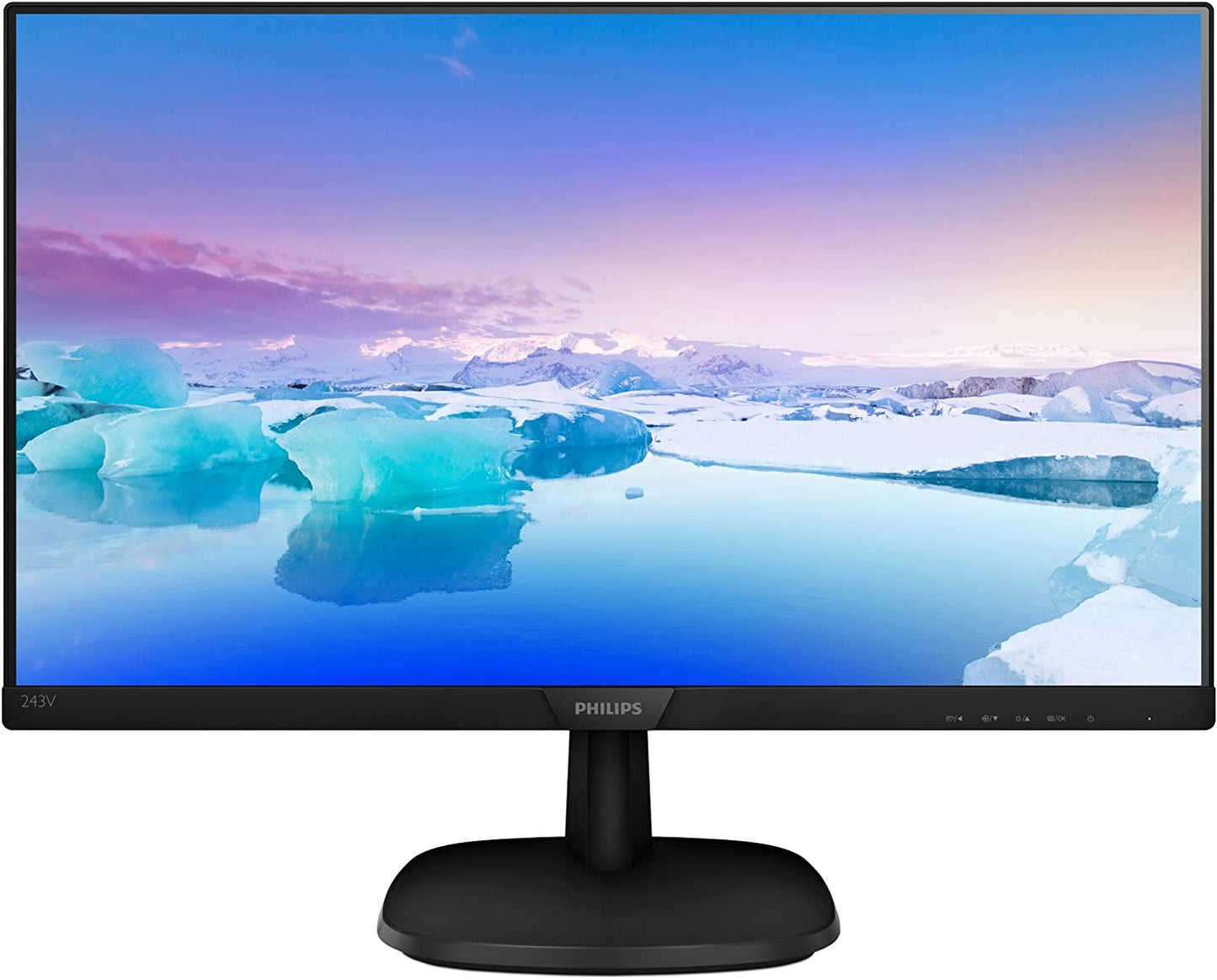 243V7QDSB/00, LED-Monitor, 24 Zoll FHD 75 Hz - IPS HDMI - DVI-D - VGA Ohne Lautsprecher