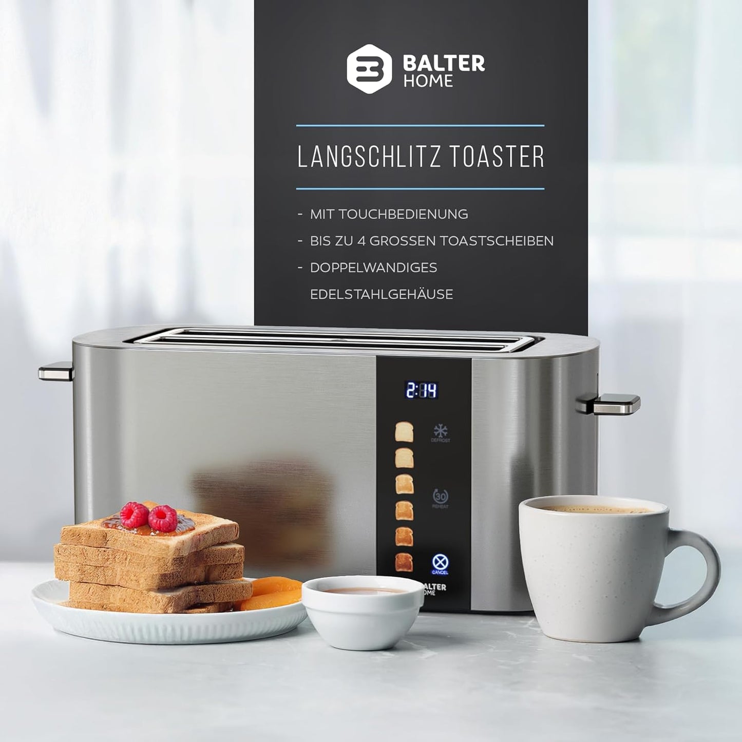 Langschlitztoaster, Ts-34-silber