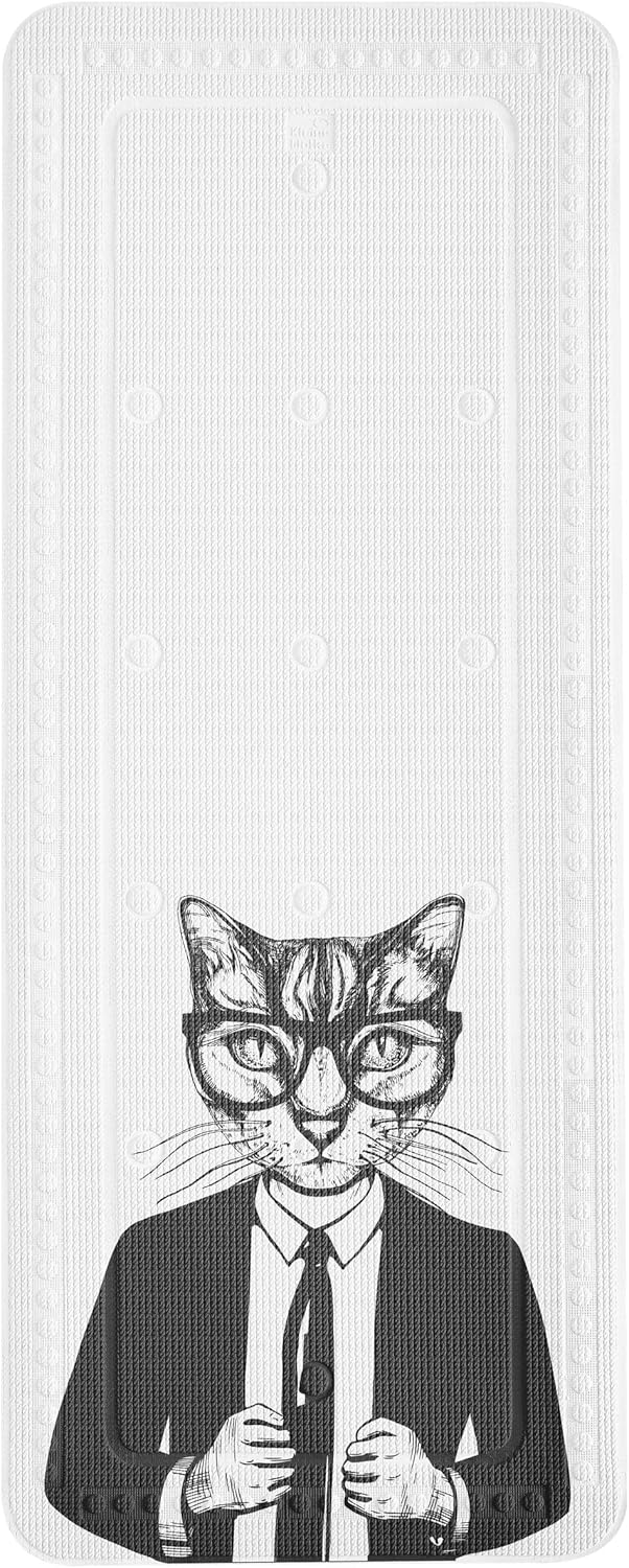Badewanneneinlage Kalli 36 x 92 cm, Schwarz/Weiss, 36 x 92 cm Schwarz Weiß
