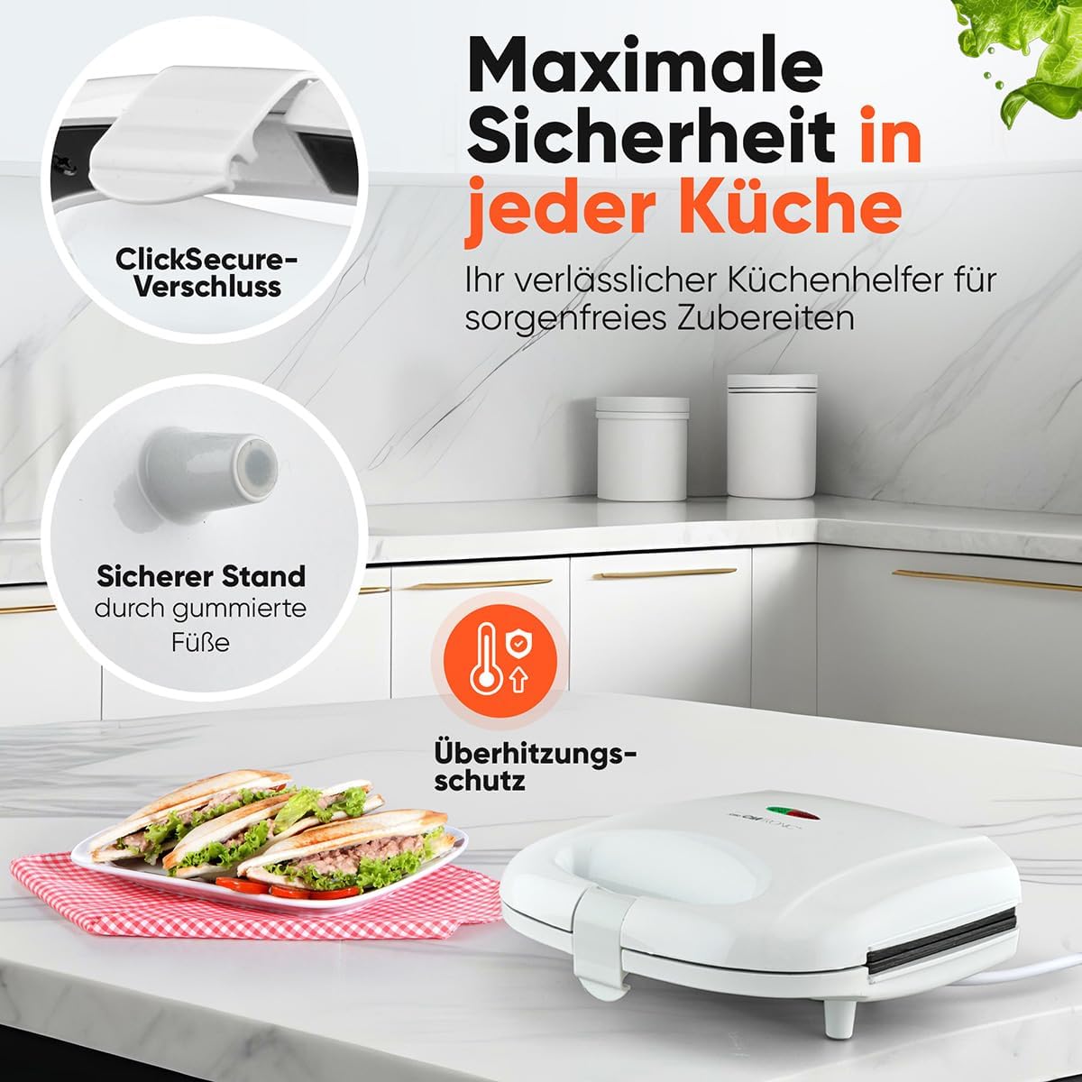 Sandwichmaker mit Antihaftbeschichtung