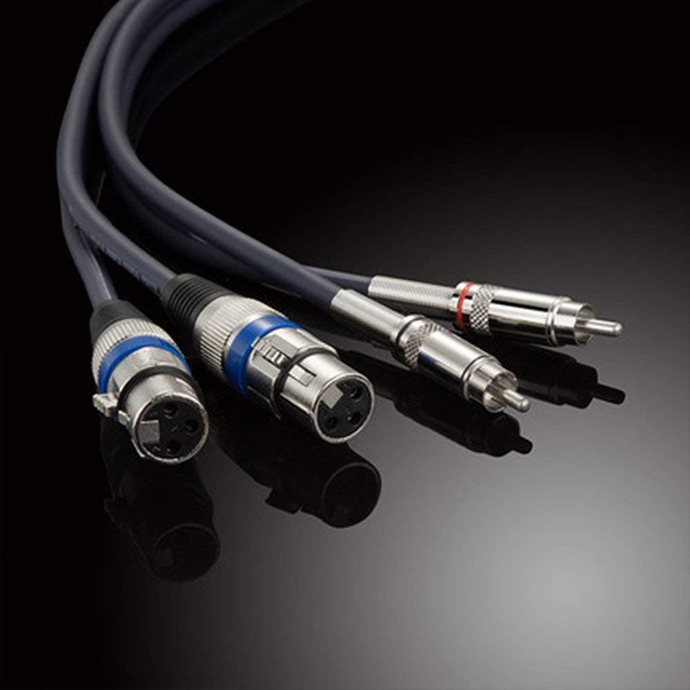 2er Set Mikrofonkabel  - XLR auf Cinch Kabel, 5m
