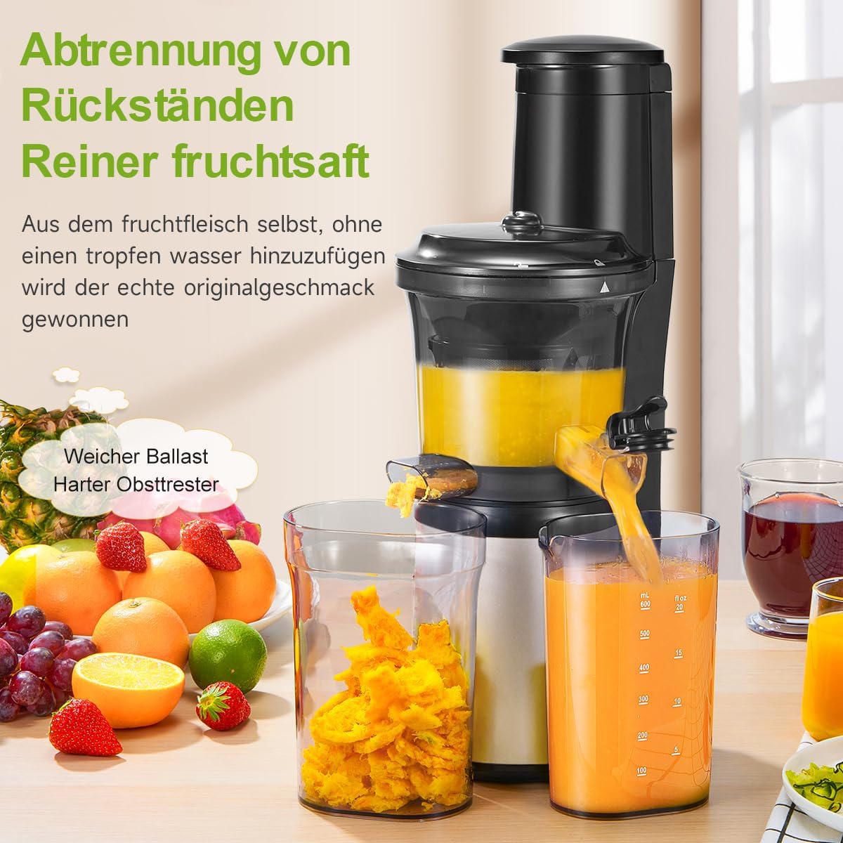Slow JuicerJC-280, Weiss