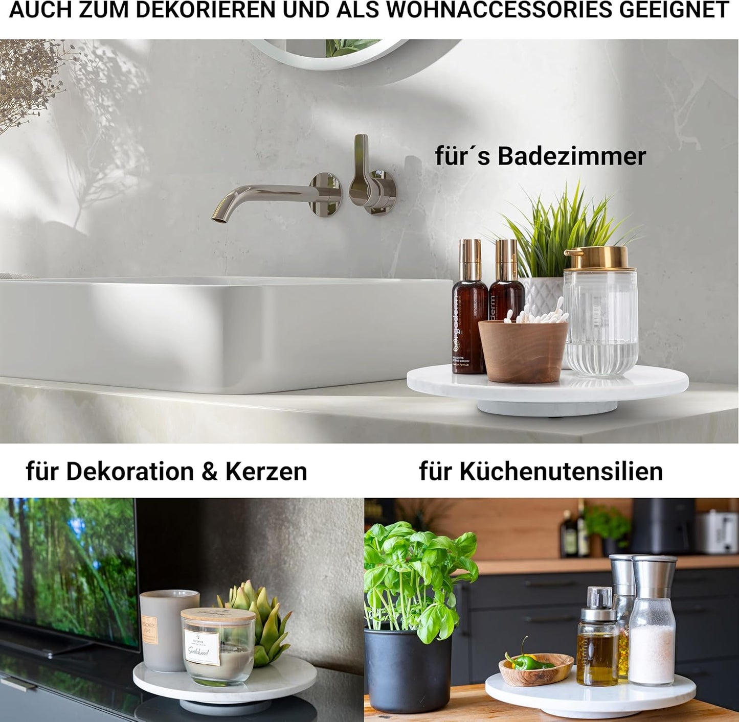 Drehbare Tortenplatte, Marmor