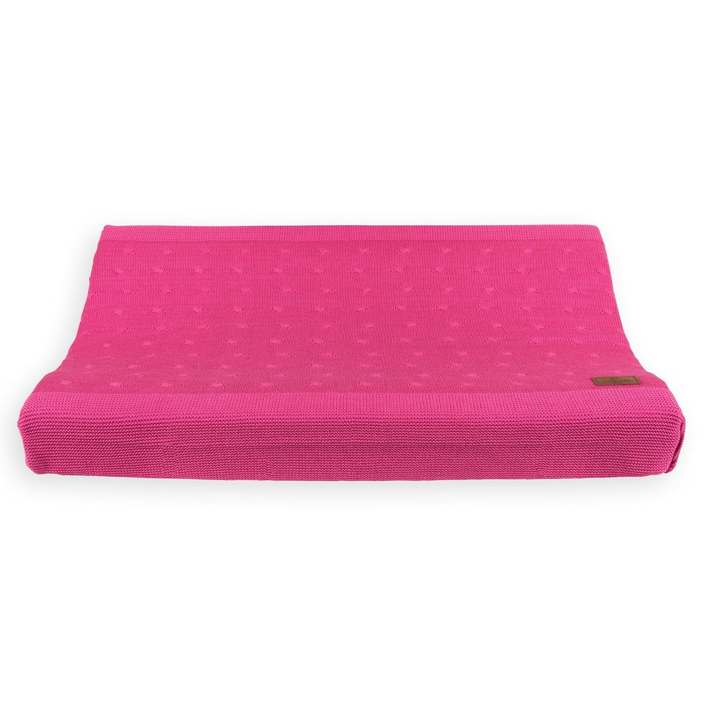 Wickelauflagenbezug Cable mit Zopfmuster, Fuchsia