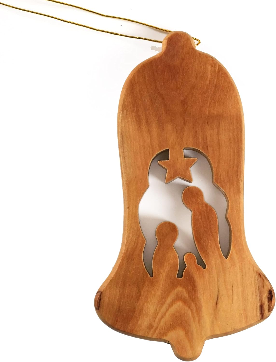 3-teiliges Weihnachtsbaumschmuck-Set, Glocke Ohne Rinde
