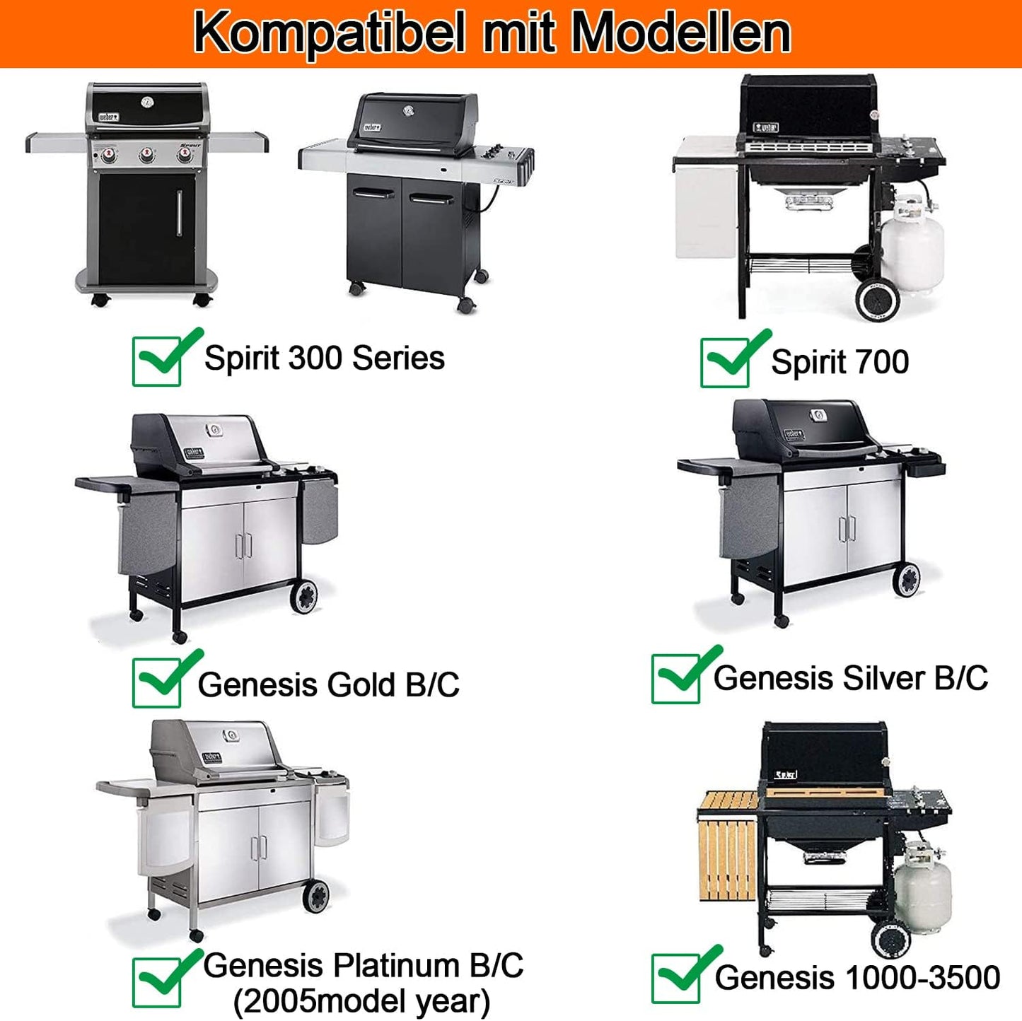 Grill-Warmhalterost für Spirit 300 Serie, 7641 Grill-Warmhalter