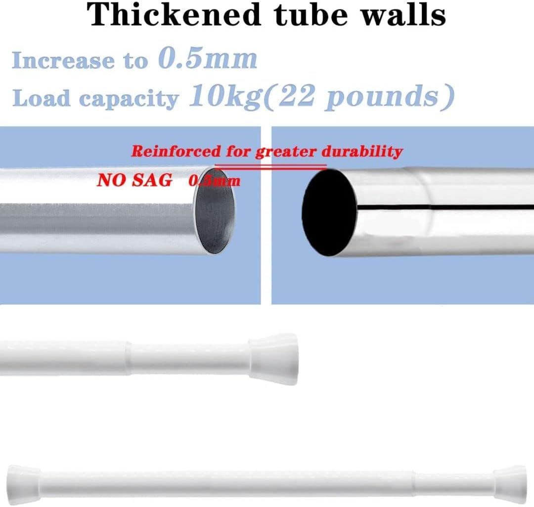 Teleskop Duschstange 48-70 cm, Silber 48-70cm(1PC)