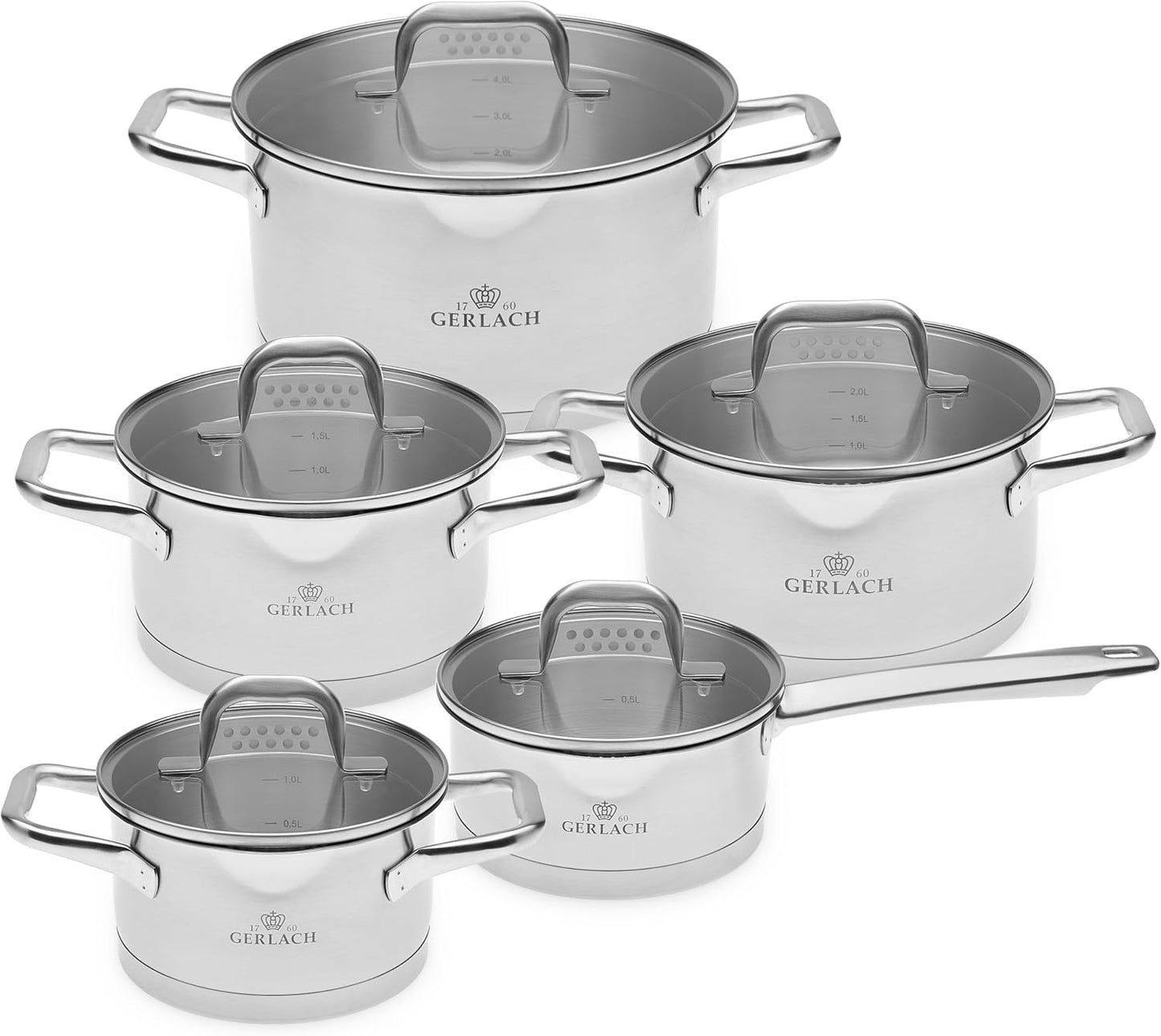 Induktionstopf-Set (5-teilig)