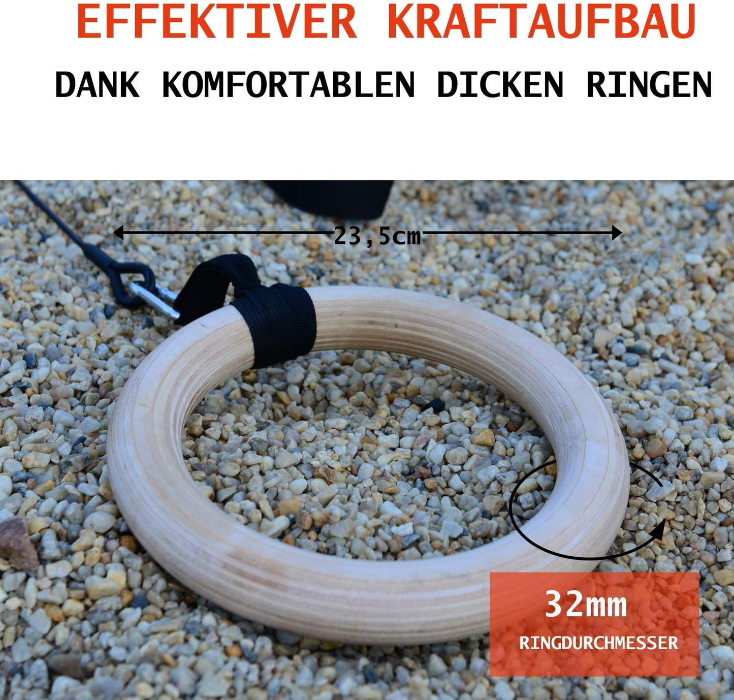 FlyFit Premium Fitnessringe und Turnstange mit Flaschenzugsystem, Erwachsene