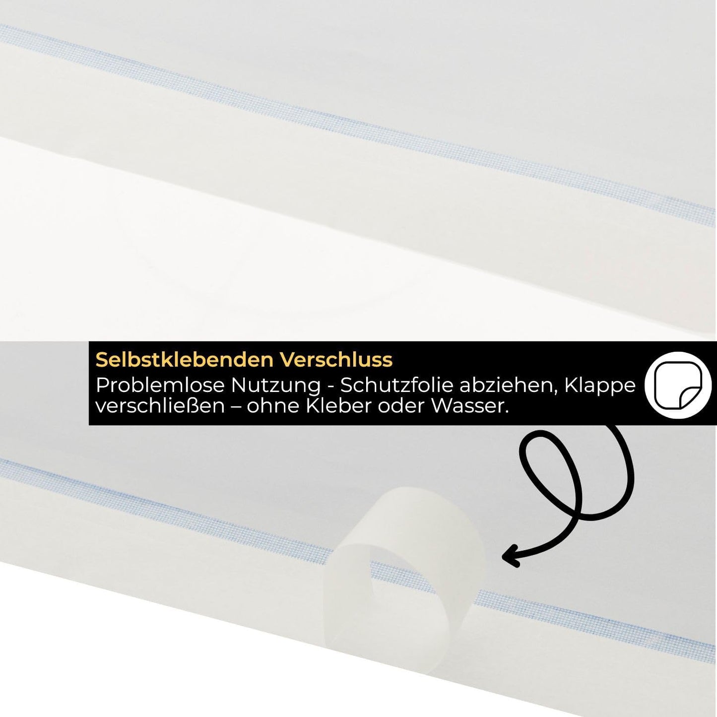 Briefumschläge selbstklebend, B4, ohne Fenster, 1000 Stück Weiß B4
