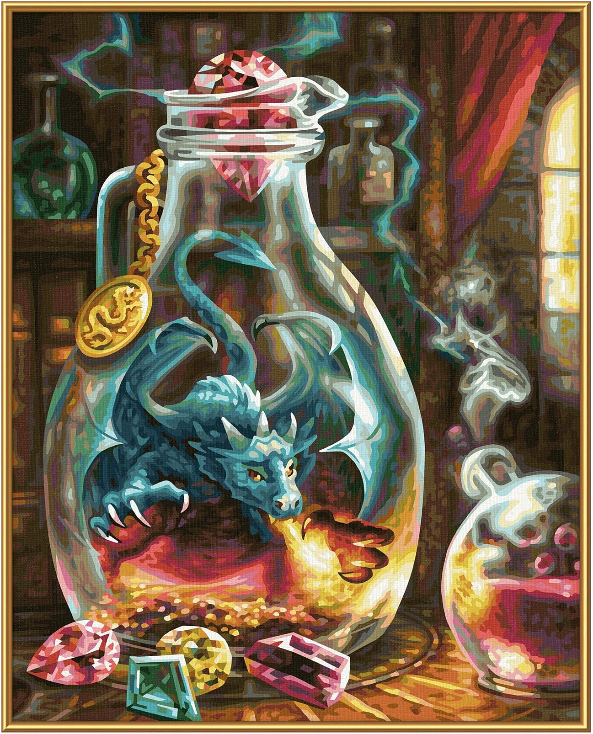 Malen nach Zahlen - Der Drache