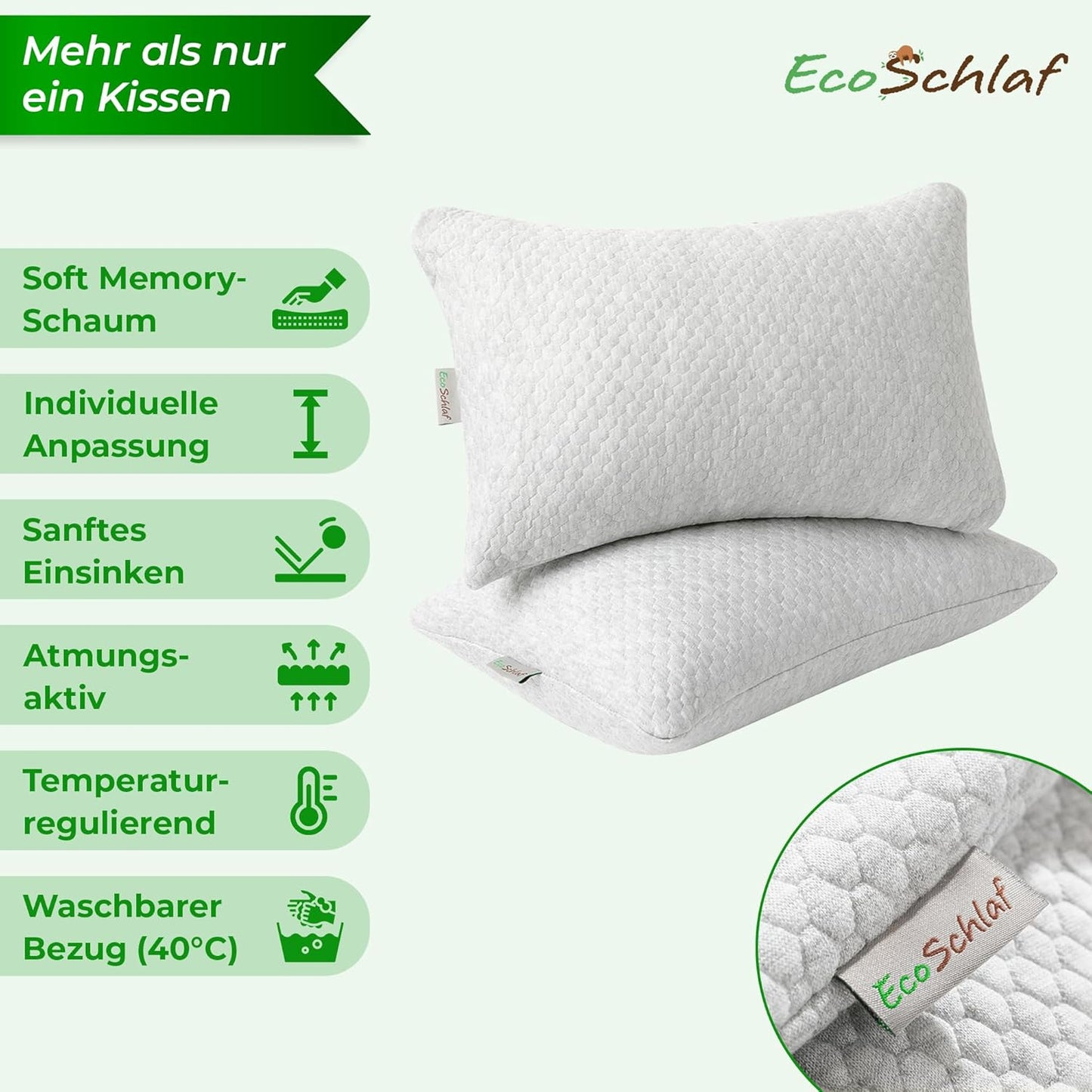 Ergonomisches Reisekissen aus Memory Foam