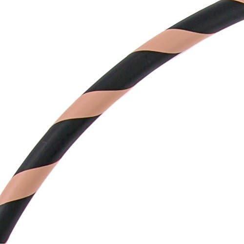 Faltbarer Hula Hoop Reifen, Ø90cm Braun