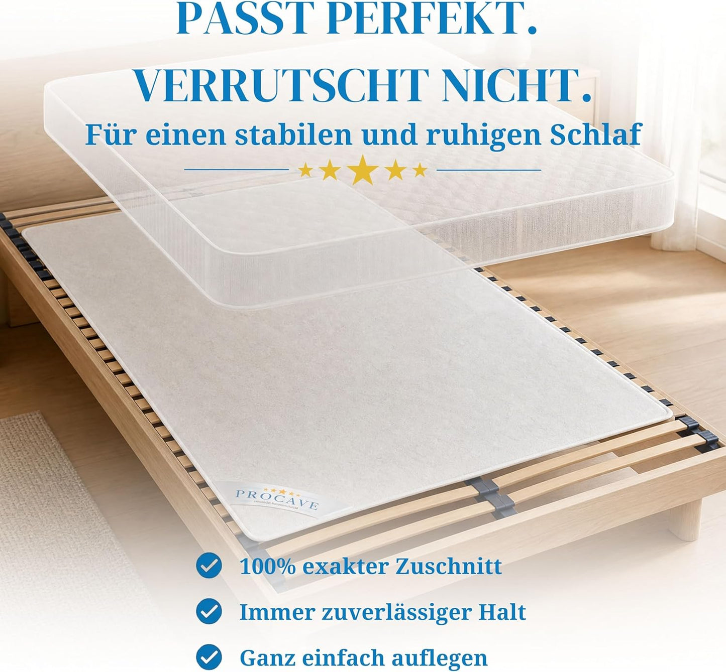 Filzschoner für Lattenrost, 70x220 cm, 70 x 220 cm