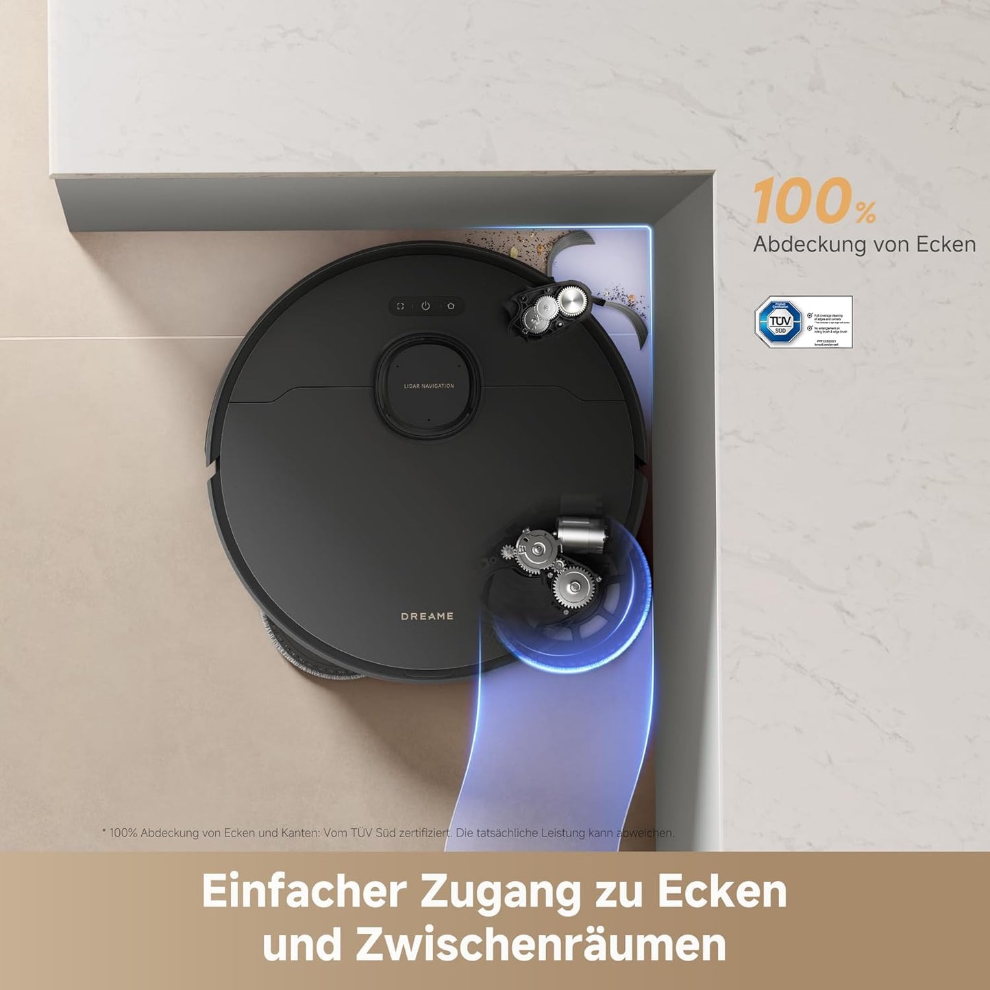 L50s Pro Ultra Saugroboter mit Wischfunktion & Selbstreinigung, L50s Pro Ultra Schwarz