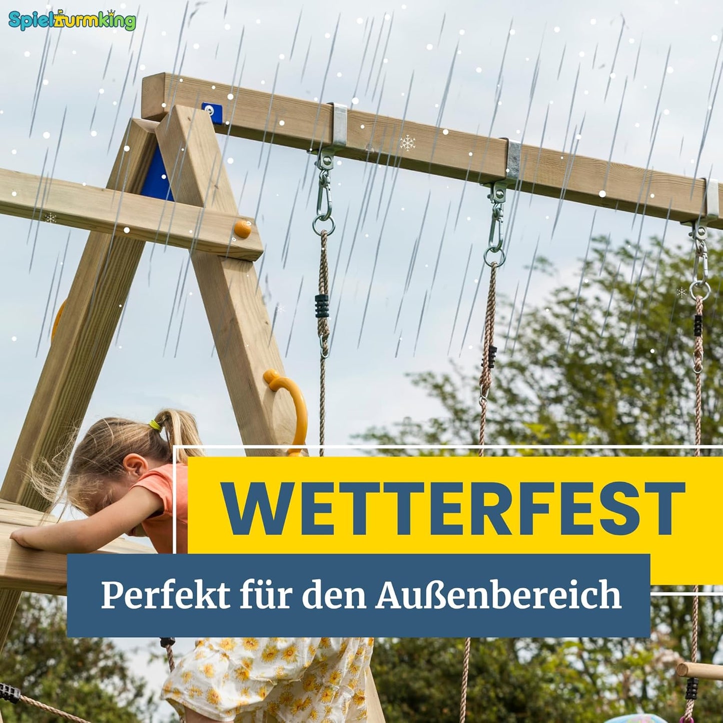 Schaukelhaken-Set, 2 Stück, Gelb Verzinkt