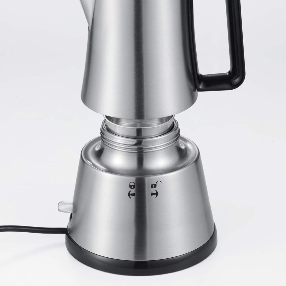 Elektrischer Espressokocher für 3-6 Tassen, 3-6 Tassen