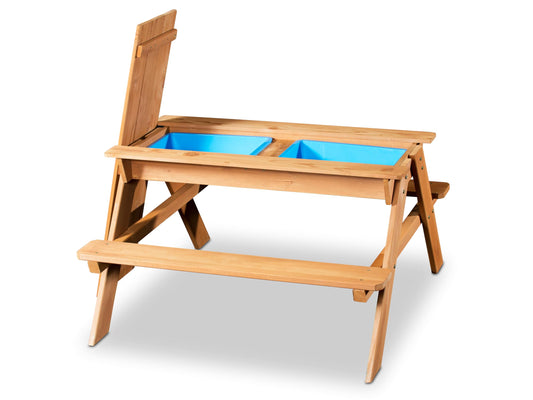2 in 1 Kindersitzgruppe mit Sand- & Wasserspieltisch