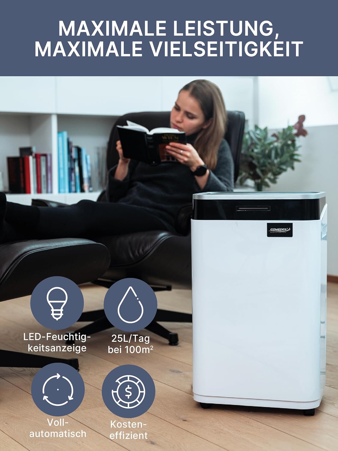 Demecto 30 eco – Luftentfeuchter, 25l / 24h