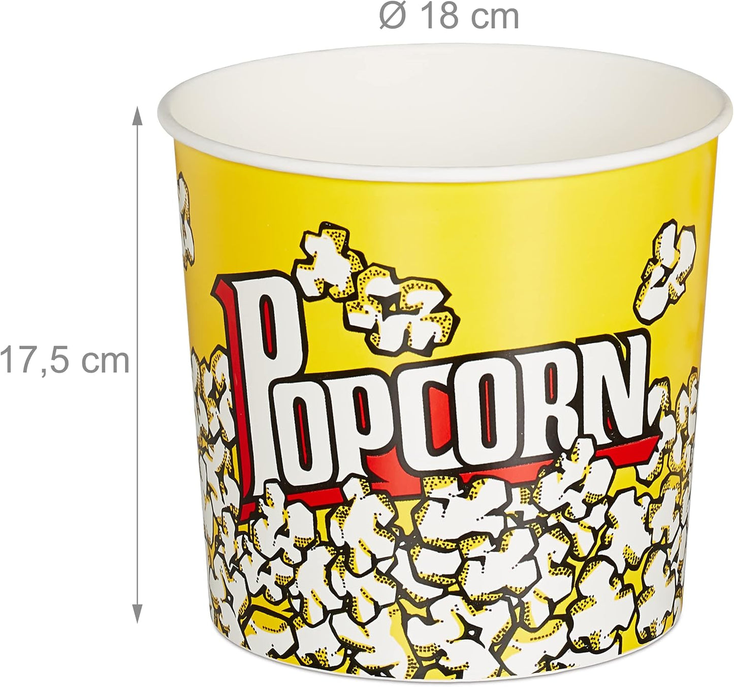 24 Stück wiederverwendbare Popcorneimer, 24