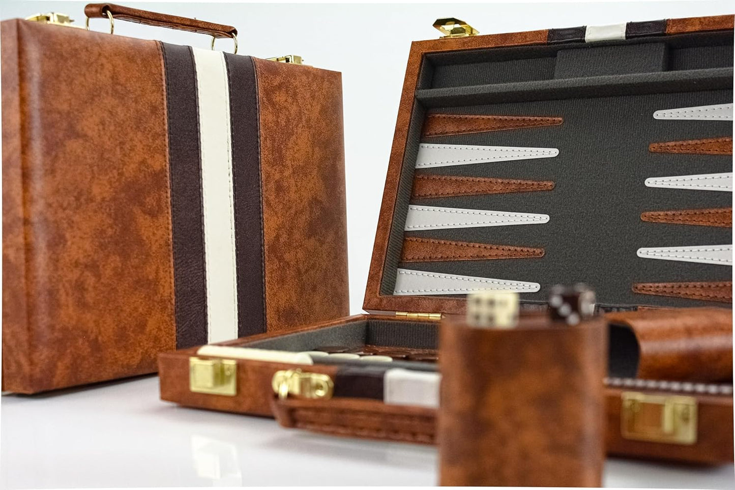 Backgammon Spielset, Braun-11 Zoll