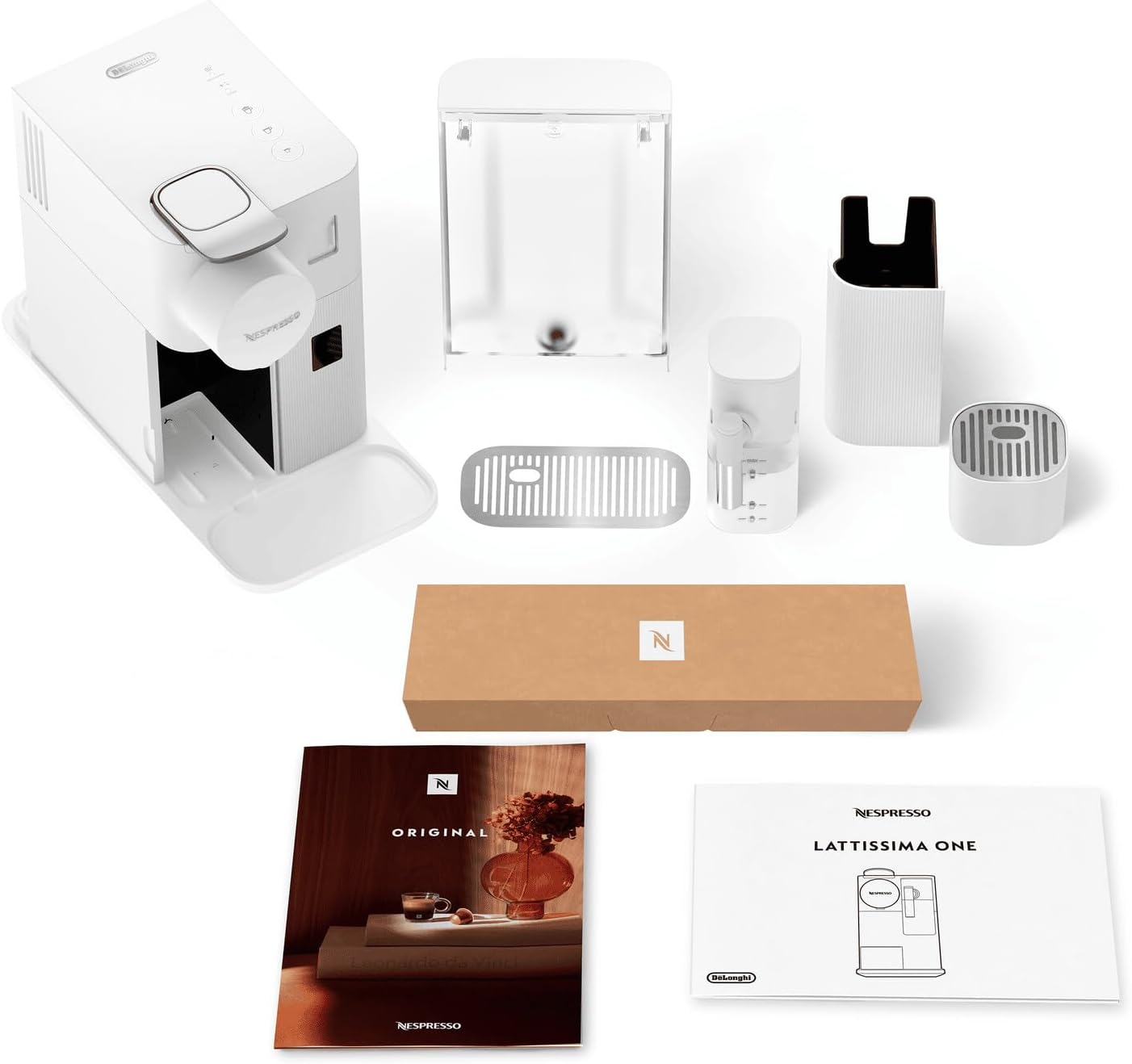 Lattissima One Kaffeemaschine mit Milchschaumsystem, Weiss