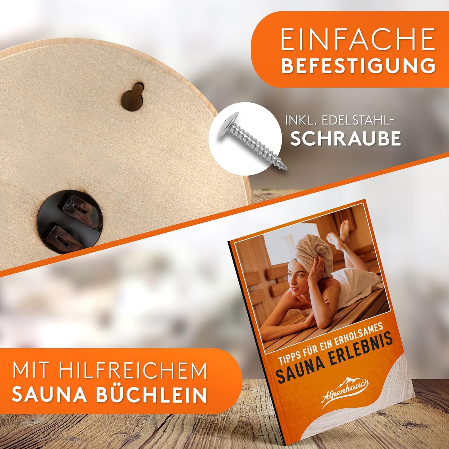 Sauna-Thermometer & Hygrometer