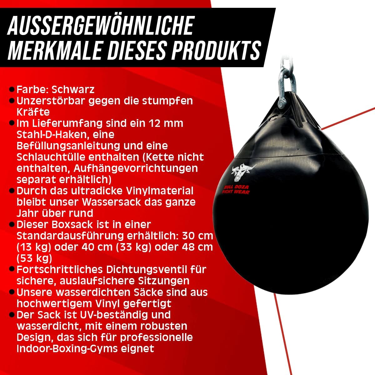 Wasserboxsack, L (48cm) 53kg