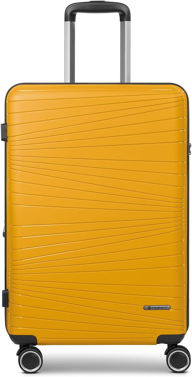 Hartschalen-Trolley mit TSA-Schloss, 65 cm, Yellow Koffer M 65 cm erweiterbar